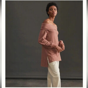 Anthropologie Off the Shoulder Tunic Top